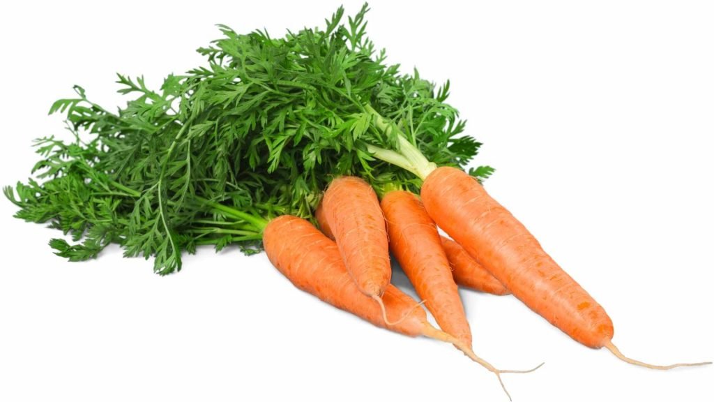 fresh orange vegetables