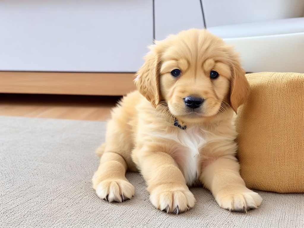 Golden retriever fruits.