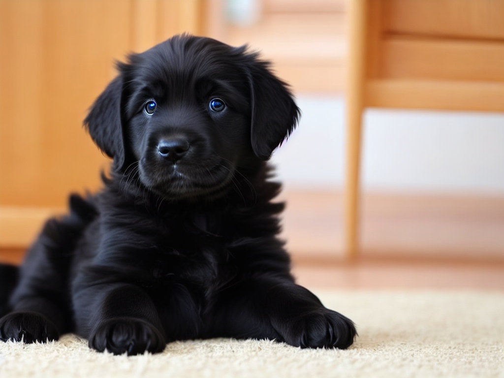 Golden retriever with soft silky fur.