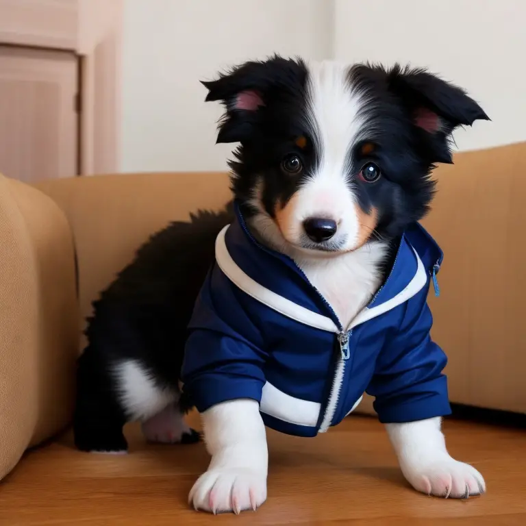 Border collie participating in a competitive tracking trial event