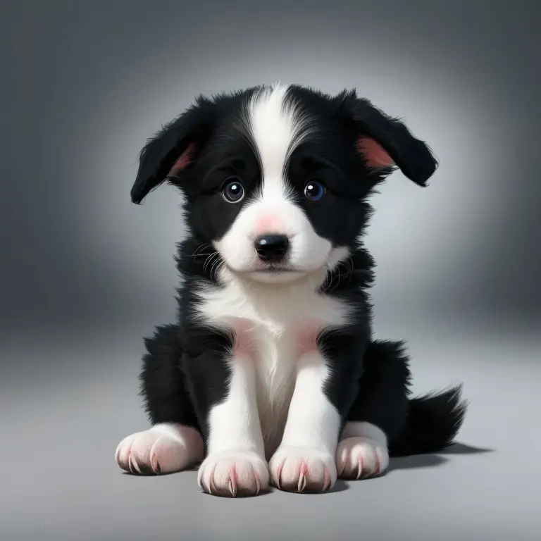 Portrait of a Border Collie dog with a curious expression, sitting with a grassy field in the background – highlighting the breed's intelligence and inquisitiveness.