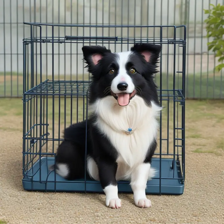 Border Collie participating in a tracking trial competition