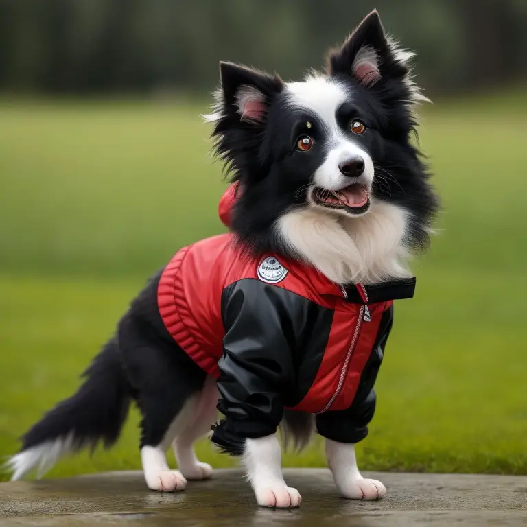 Border collie and owner bonding.