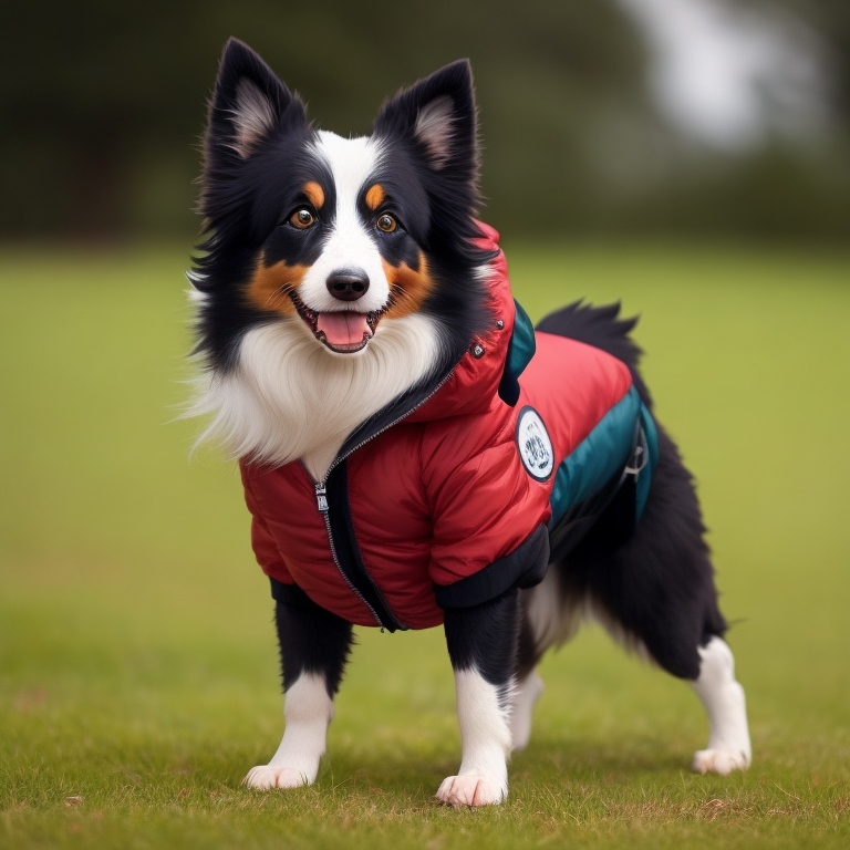 Border Collie participating in search and rescue training.