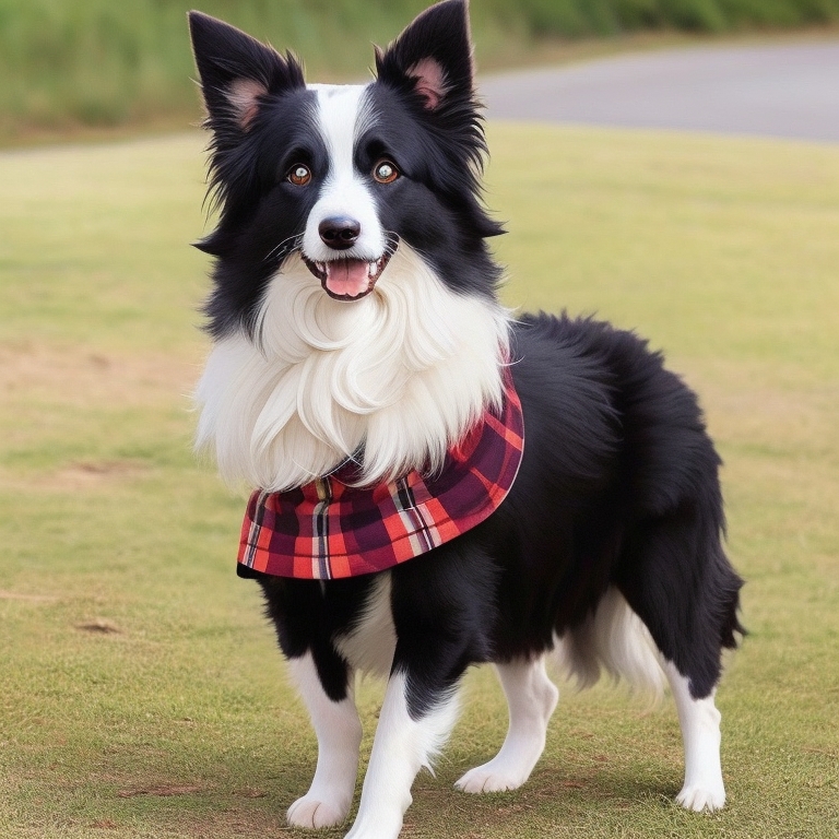 Border Collie trained for scent detection work.