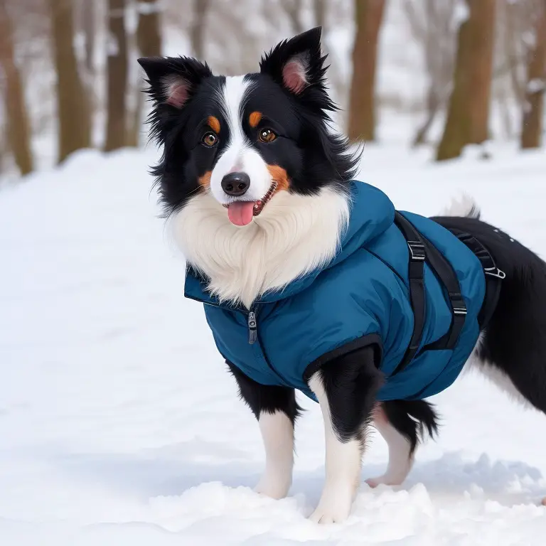 Border Collie competing in treibball sport