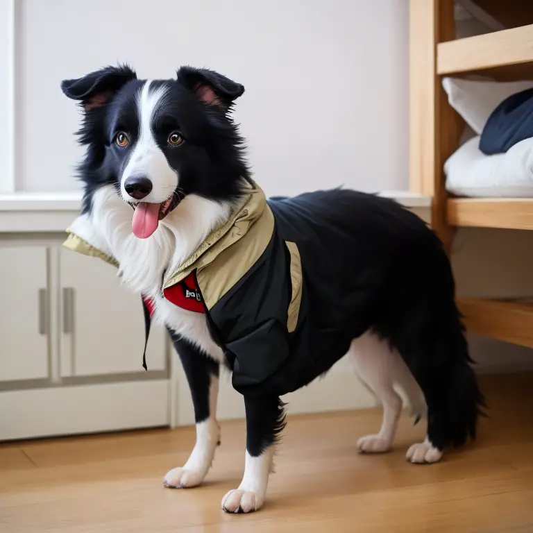 Border collie features.