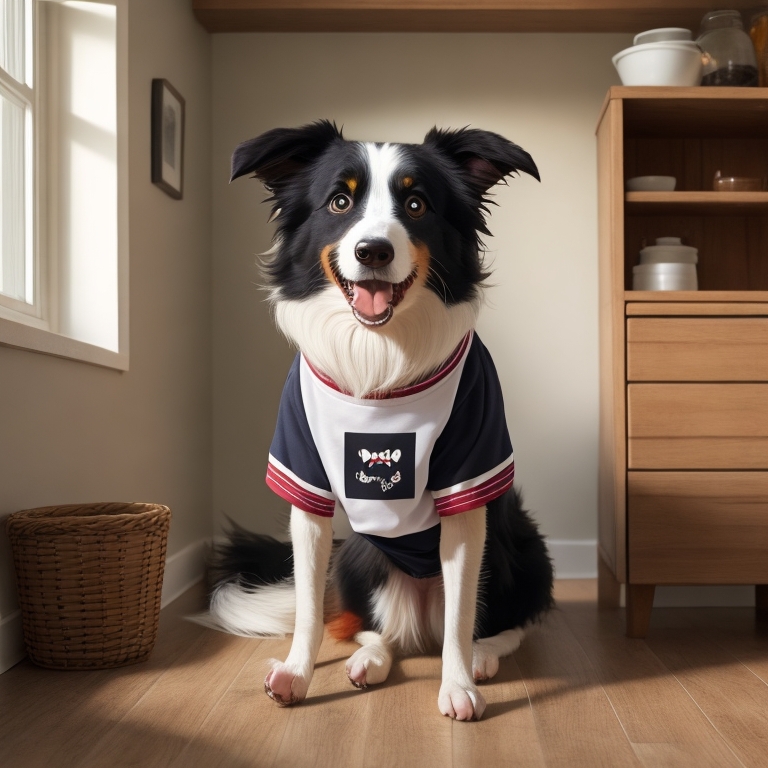 Border Collie learning to drop item on command with dog trainer