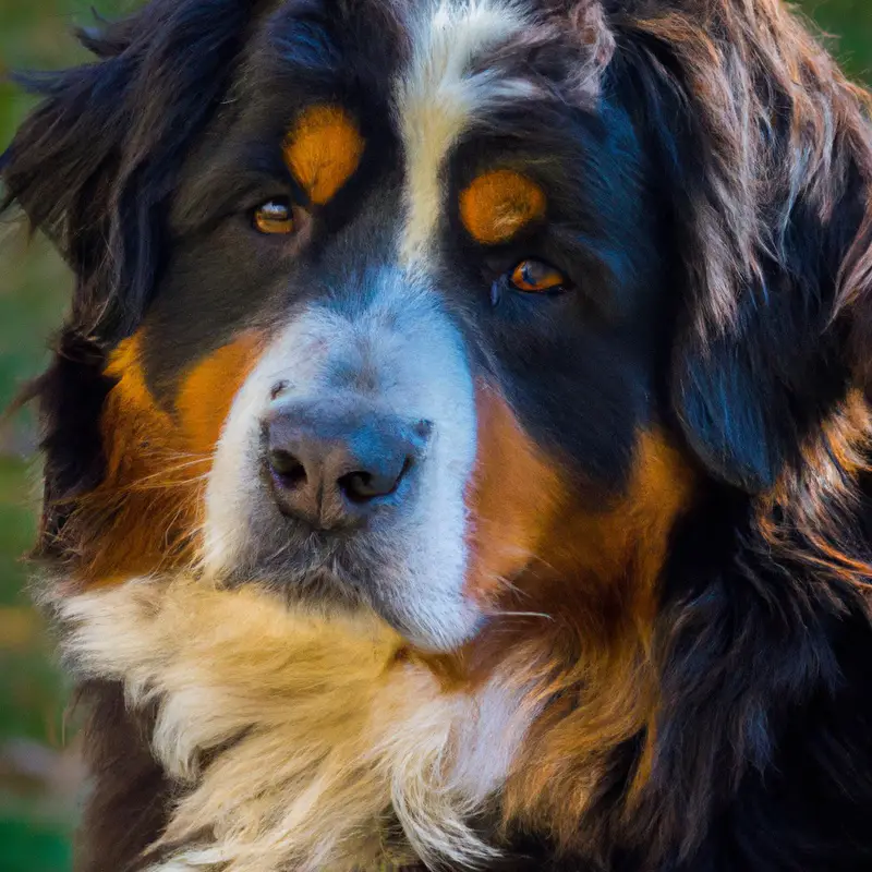 Active Bernese Mountain Dog.