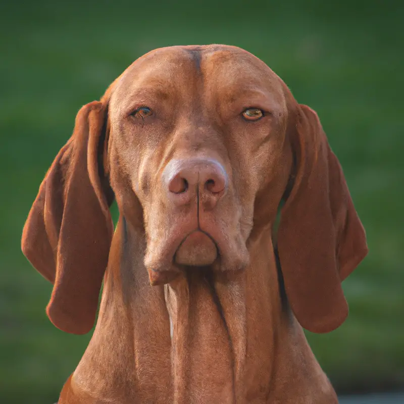 Active Vizsla playing indoors