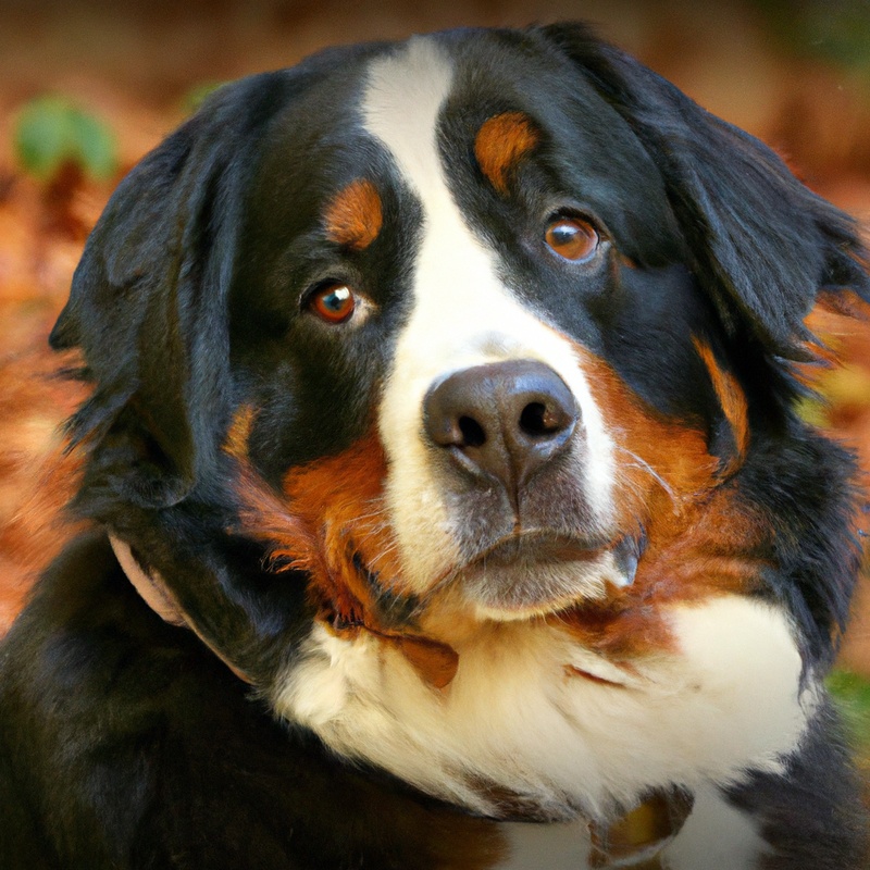 Adorable Bernese puppy playing