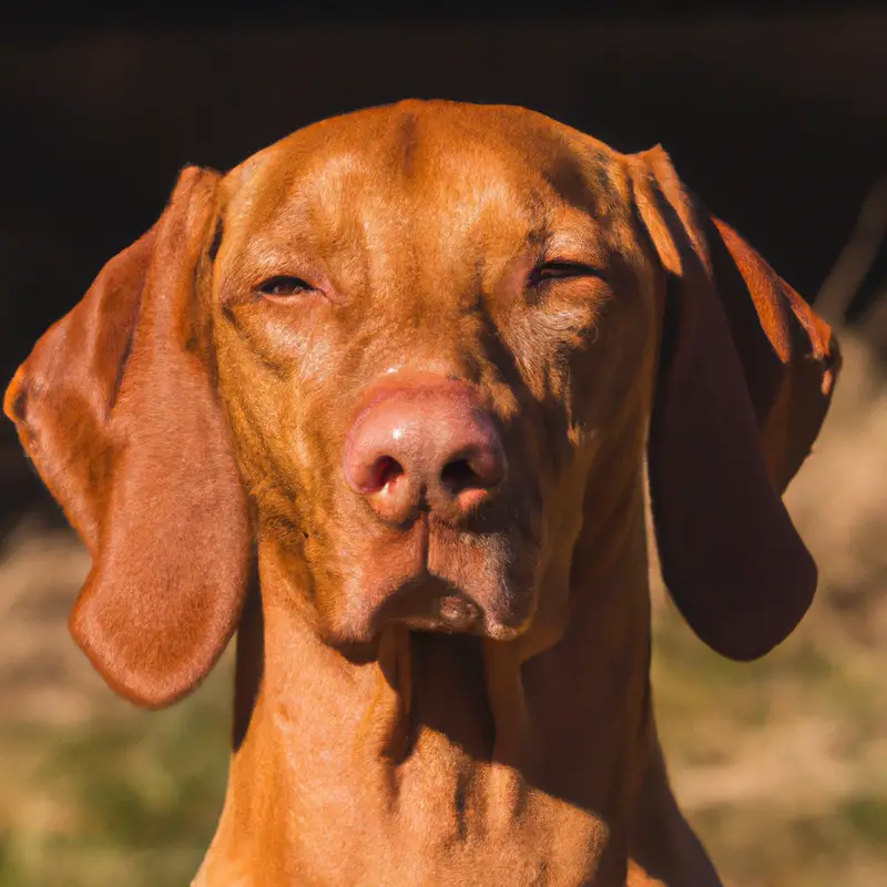 Anxious Vizsla, stress relief