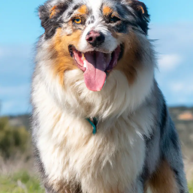 Aussie Shepherd chilling