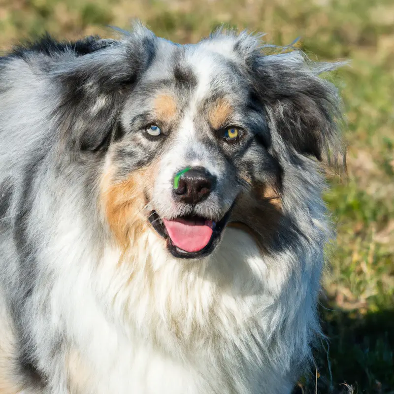 Australian Shepherd Sitting