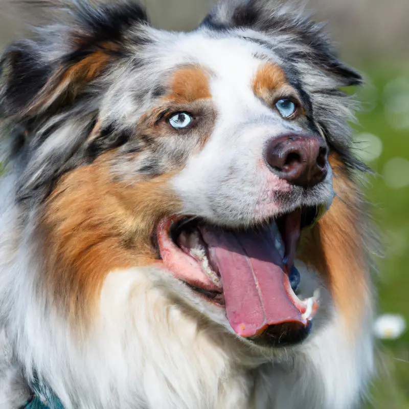 Australian Shepherd herding.