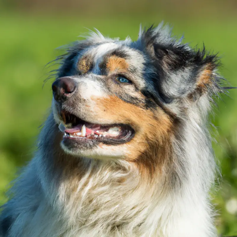 Australian Shepherd herding.