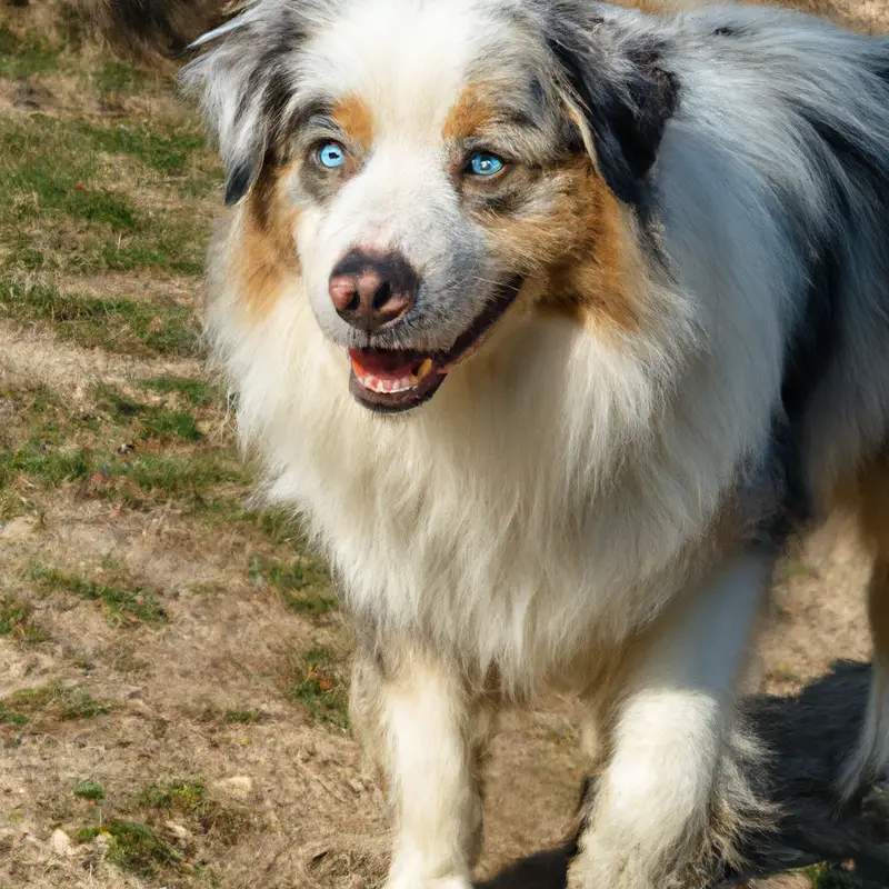 Australian Shepherd in Training