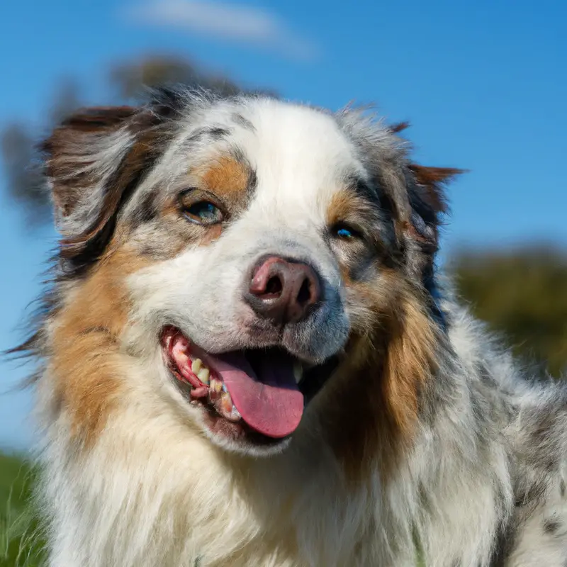 Australian Shepherd neck grooming