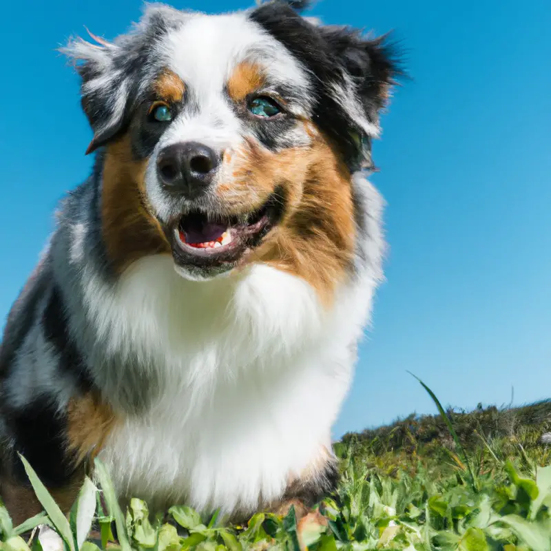 Australian Shepherd on a balanced diet