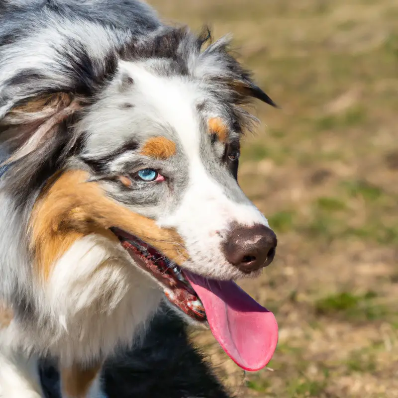 Australian Shepherd paws groomed.