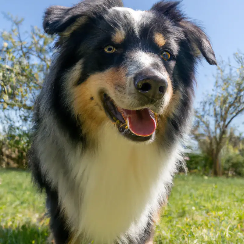 Australian Shepherd performing freestyle