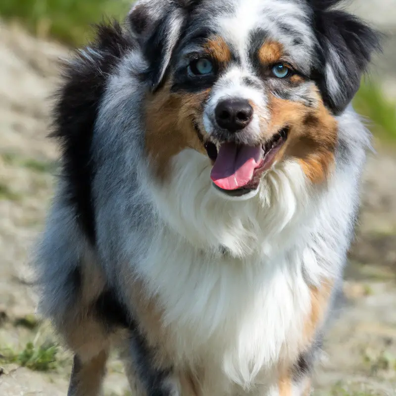 Australian Shepherd scent work.