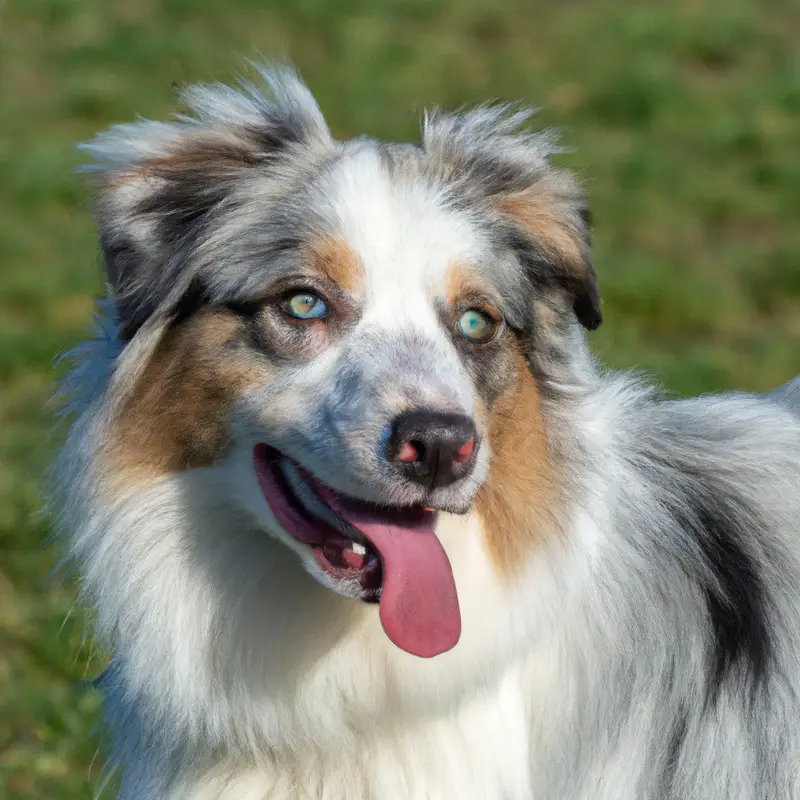 Australian Shepherd scent work.