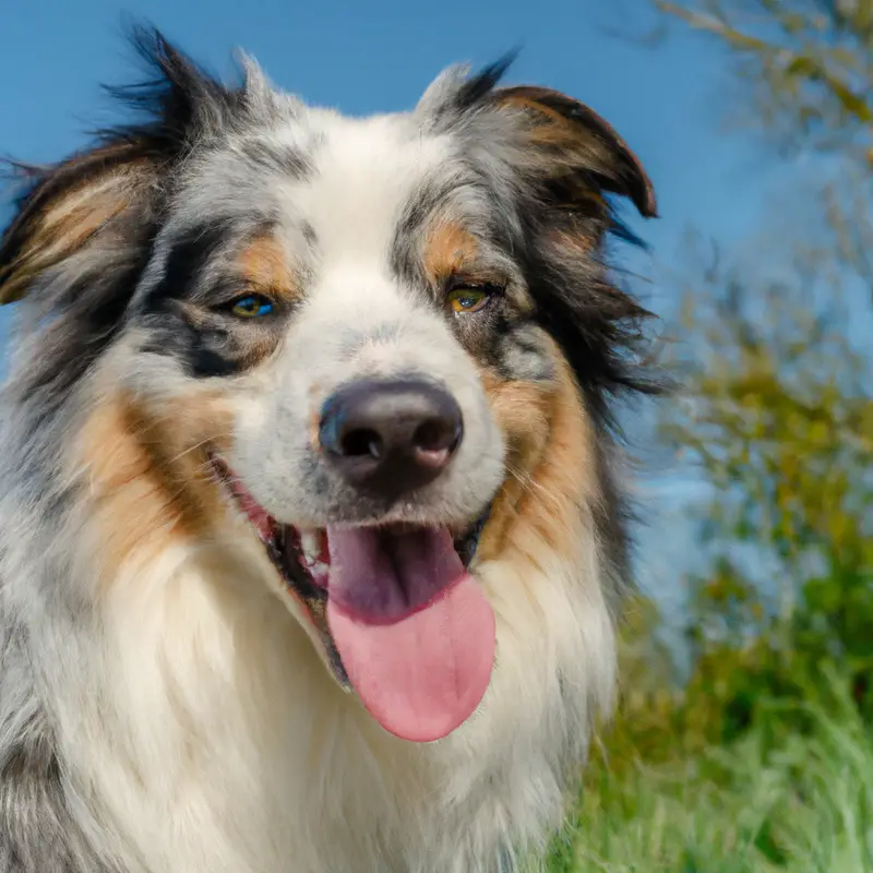 Australian Shepherd shedding.