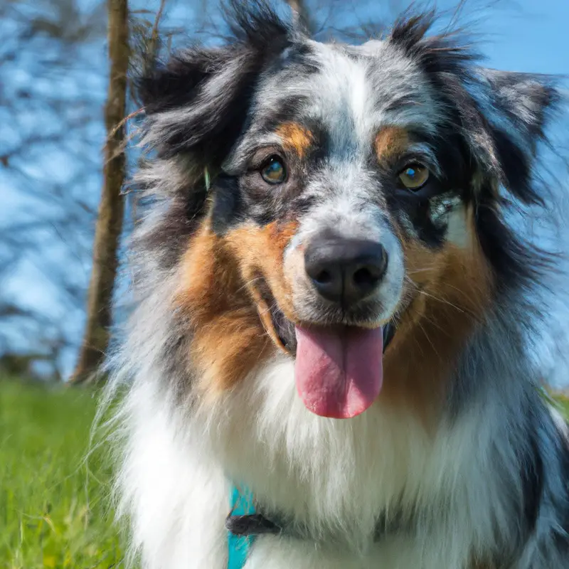 Australian Shepherd with balanced diet.