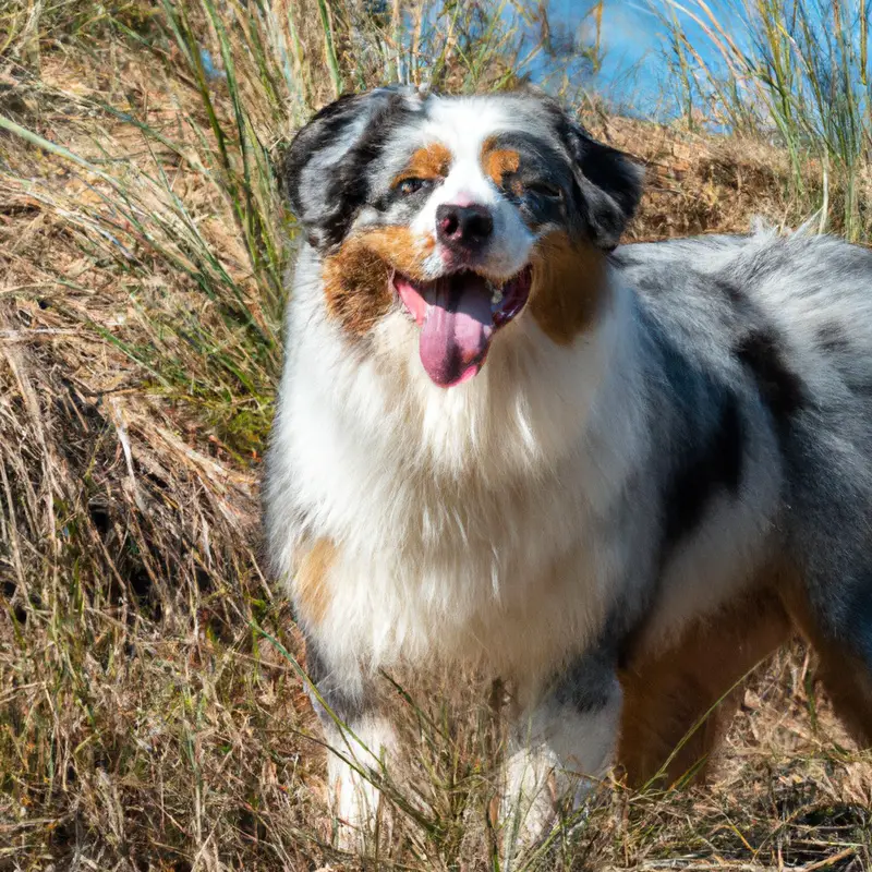 Australian Shepherd's Beautiful Coat