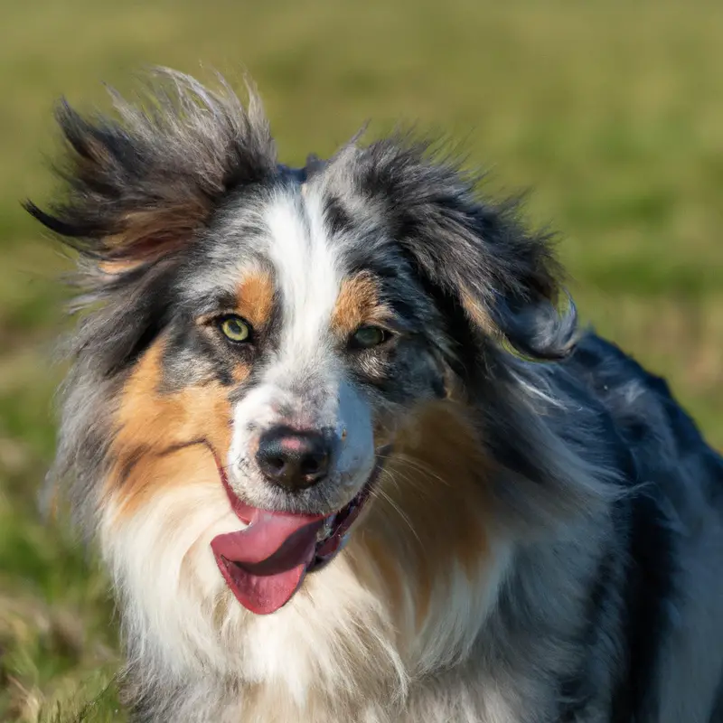 Australian Shepherd's Long Fur