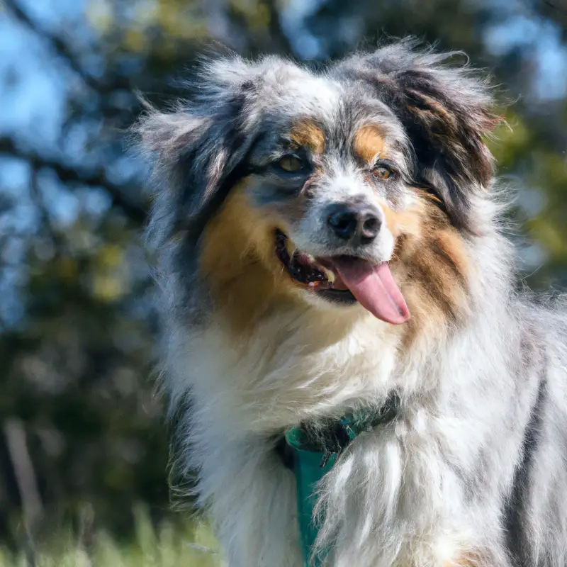 Australian Shepherd's paws