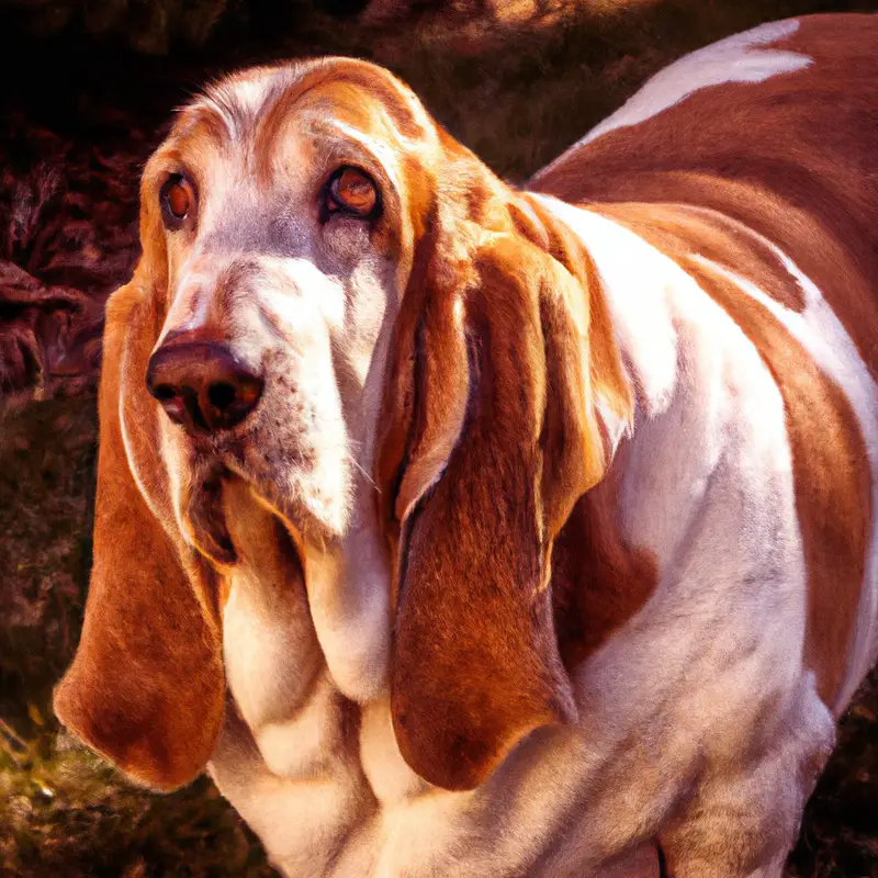 Basset Hound Guarding