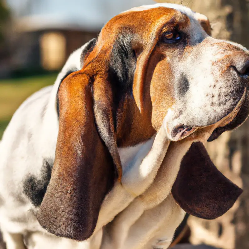 Basset Hound Playful Interaction