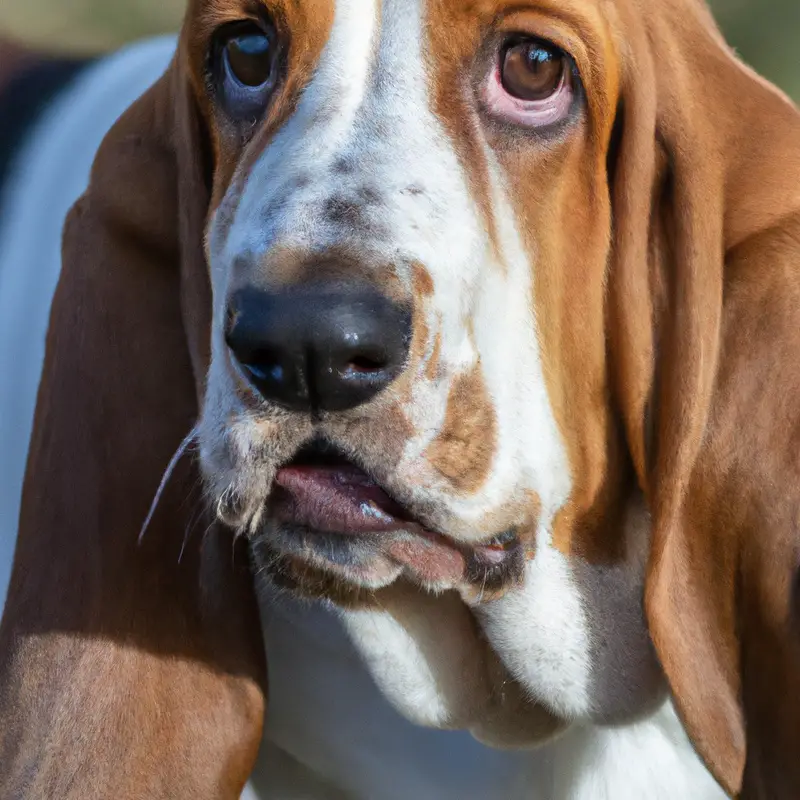 Basset Hound Puppy Exercising.