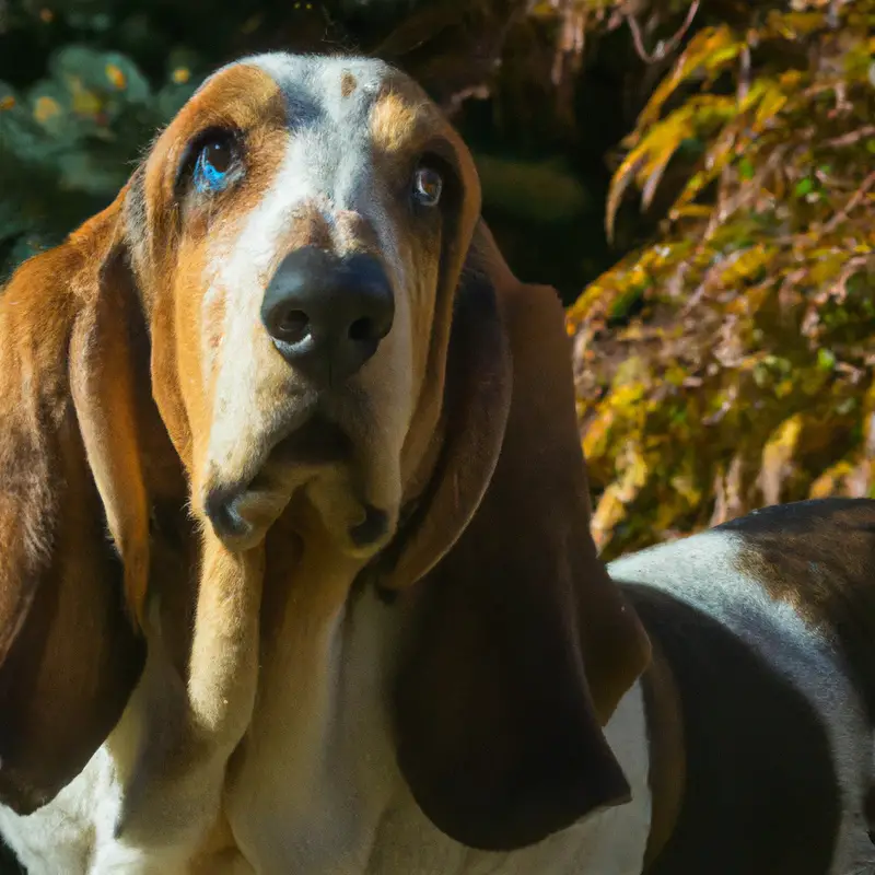 Basset Hound Stretching