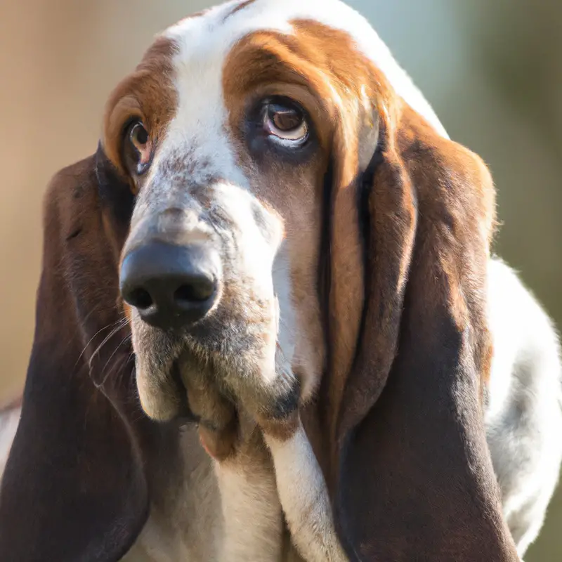 Basset Hound at rest.