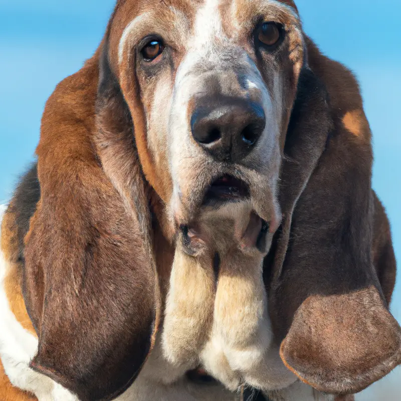 Basset Hound chewing toy.