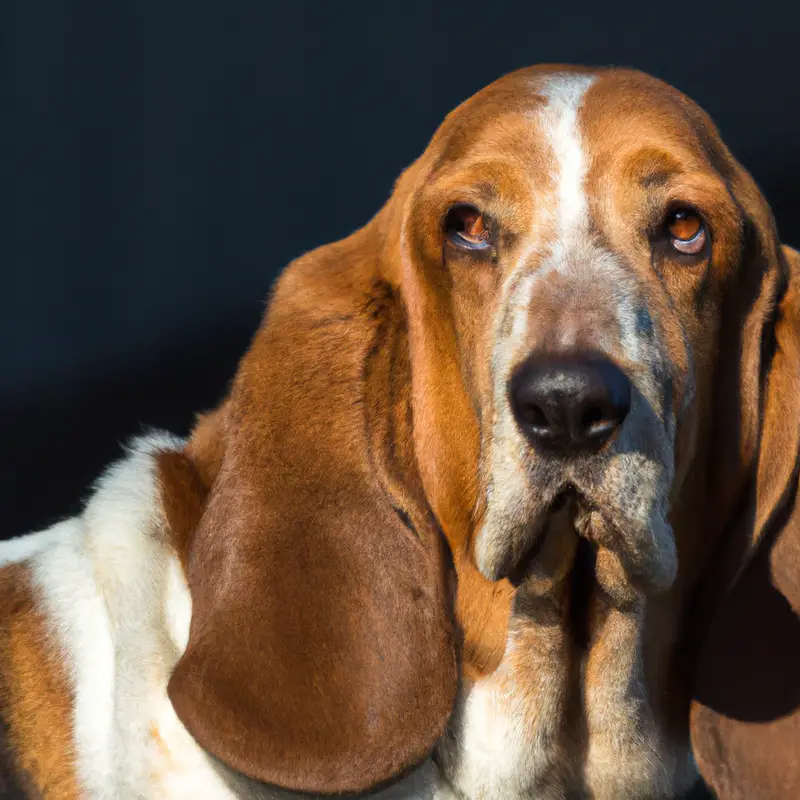 Basset Hound curious