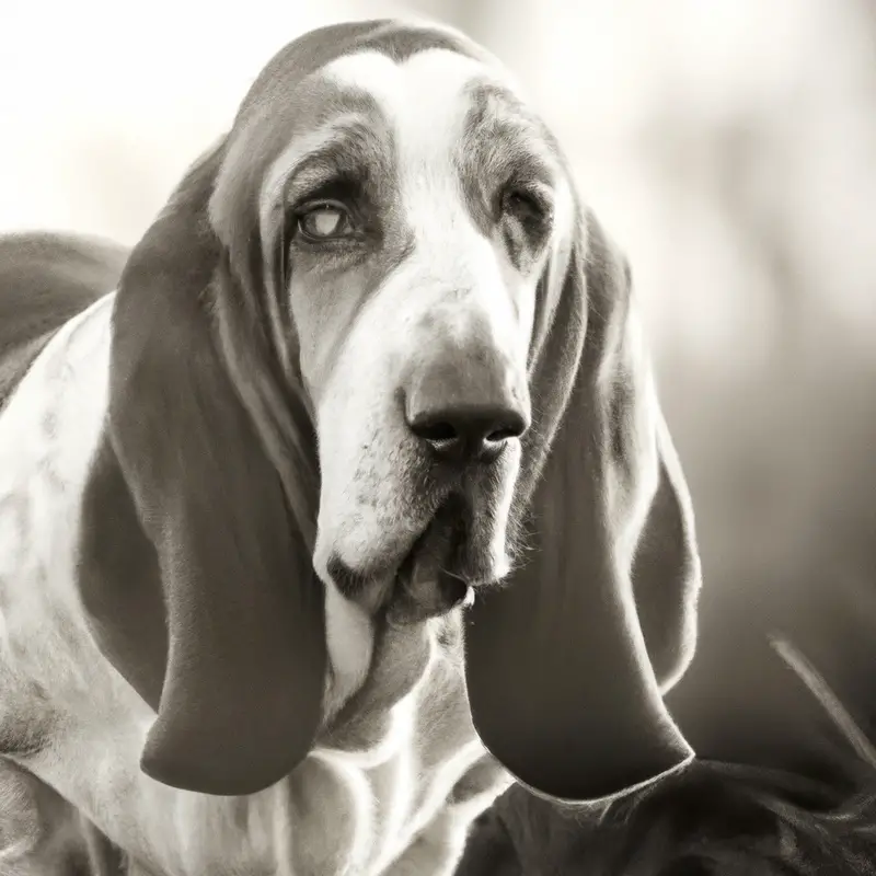 Basset Hound in Snow