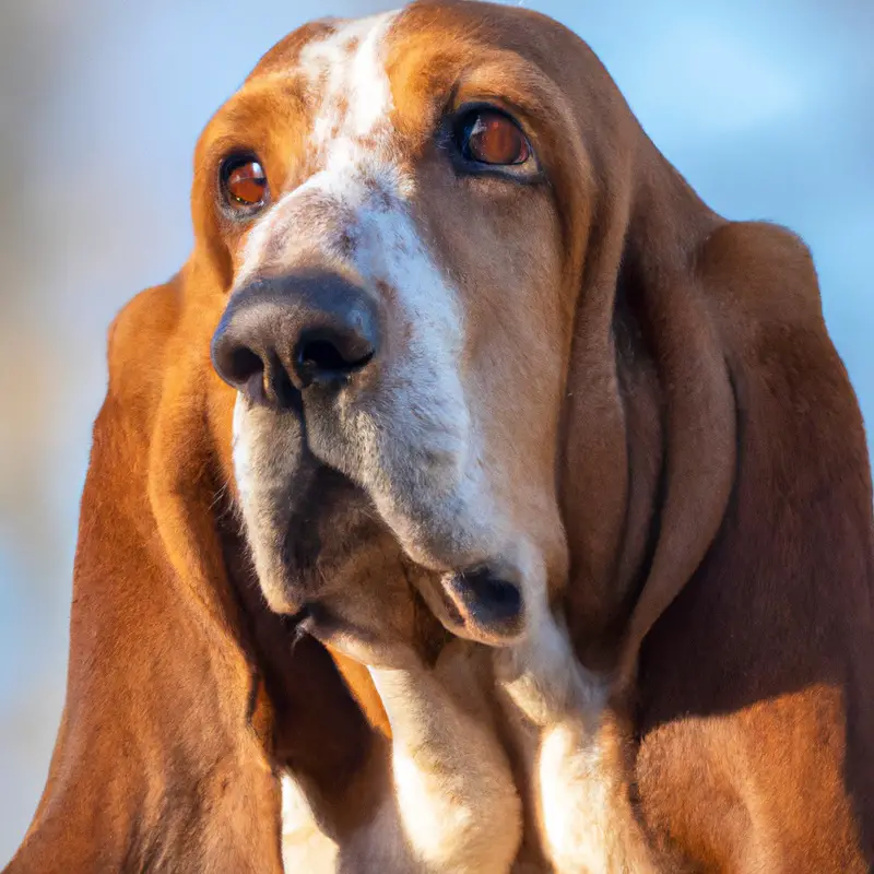 Basset Hound jogging.