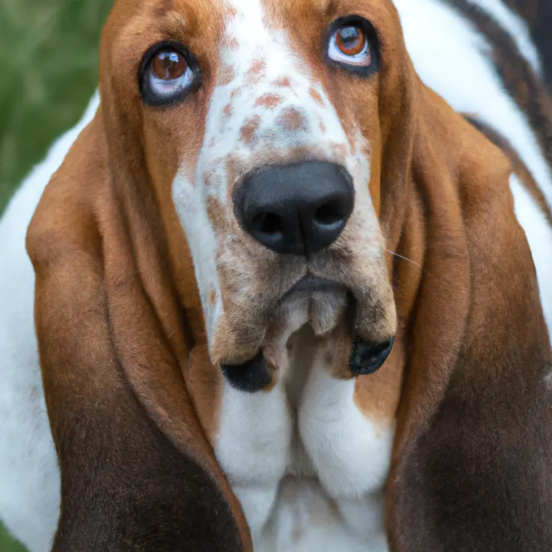 Basset Hound scenting narcotics