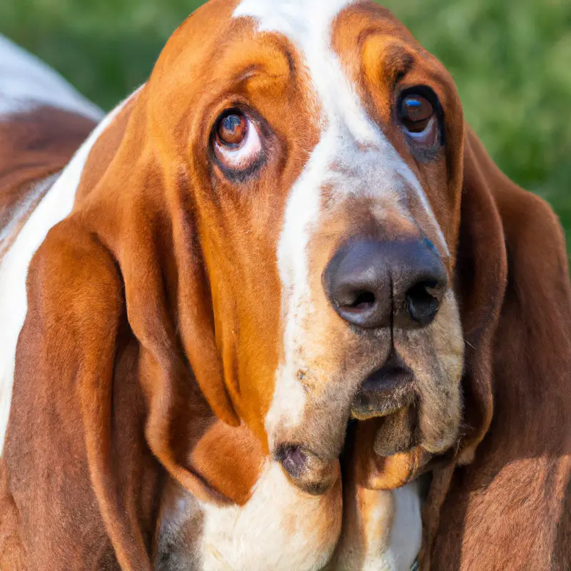 Basset Hound service dog.