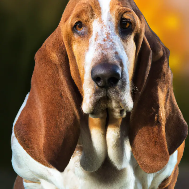 Basset Hound service dog assisting autistic individual.