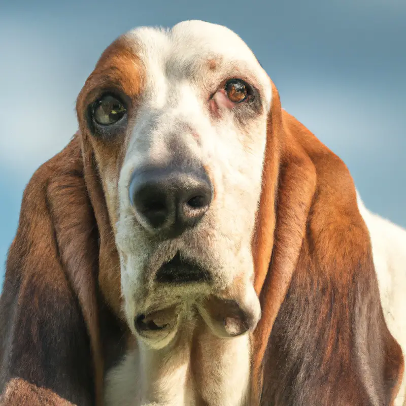 Basset Hound sleeping peacefully