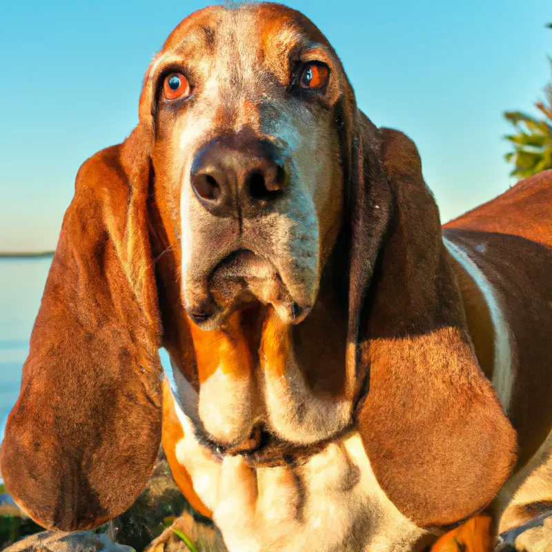 Basset Hound surfing