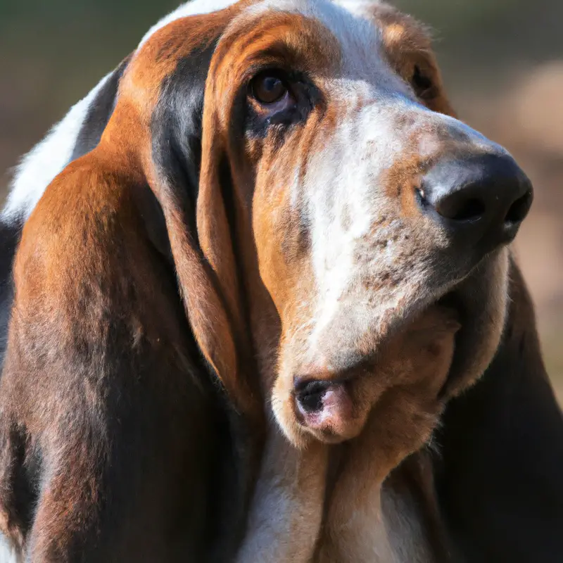 Basset Hound working.