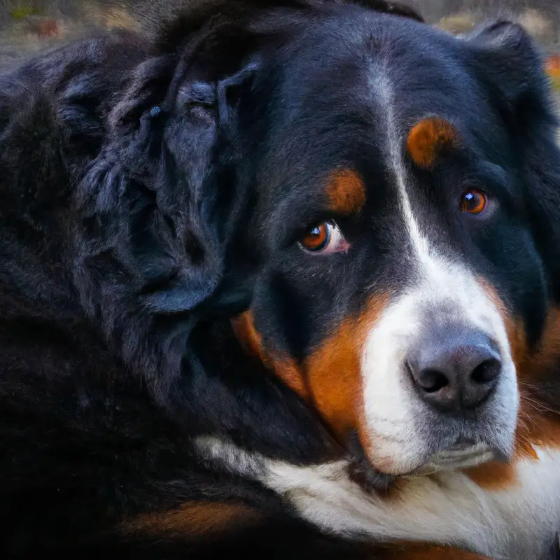 Beautiful Bernese Mountain Dog.