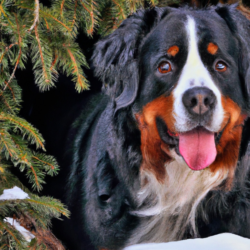 Bernese Mountain Dog: Majestic and loyal.