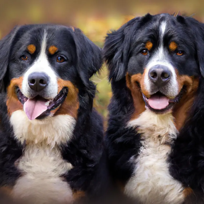 Bernese Mountain Dog cooling off